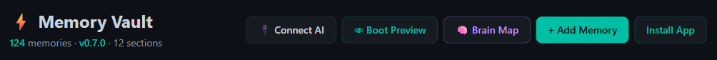 Open the Brain Map from the dashboard toolbar