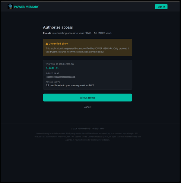 Step 5: Authorize via OAuth