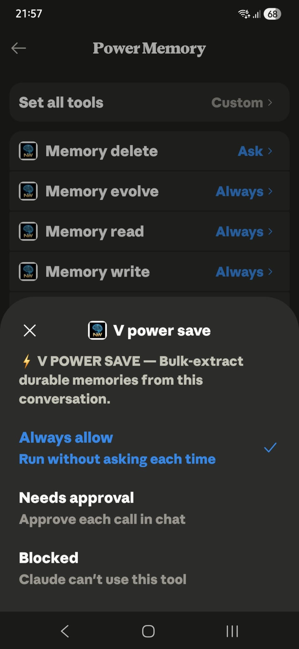 V POWER SAVE